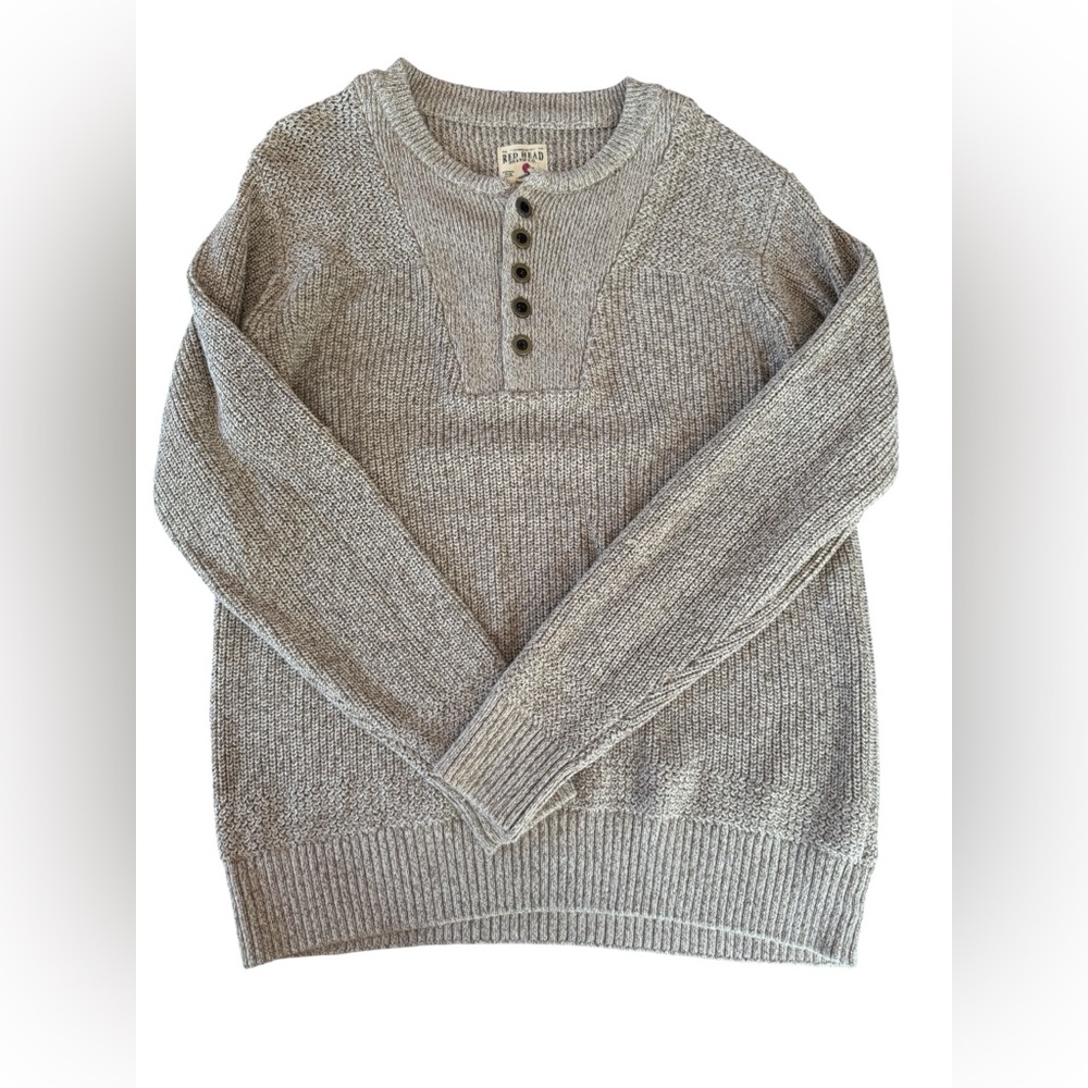 Red Head Brand Co Men's Cream Grandpa Knit Sweater